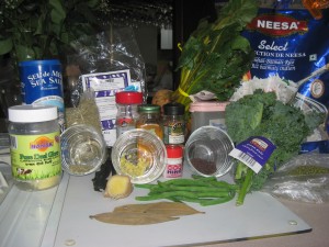 Ingredients for Kitchari